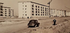 Будівництво вулиці Віталія Матусевича, початок 1960-х років