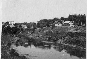Берег річки Саксагань у районі вул. Грабовського, 1951 рік
