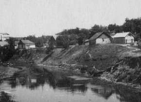 Берег річки Саксагань у районі вул. Грабовського, 1951 рік