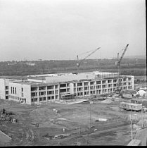 Будівництво палацу культури Північного ГЗК, 1980-ті
