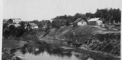 Берег річки Саксагань у районі вул. Грабовського, 1951 рік
