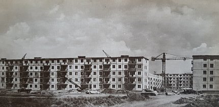 Будівництво житлових будинків на вулиці XXII партз'їзду, 1960-х років
