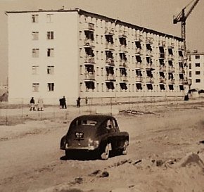 Будівництво вулиці Віталія Матусевича, початок 1960-х років