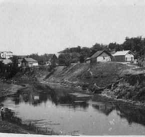 Берег річки Саксагань у районі вул. Грабовського, 1951 рік