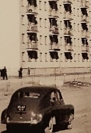 Будівництво вулиці Віталія Матусевича, початок 1960-х років