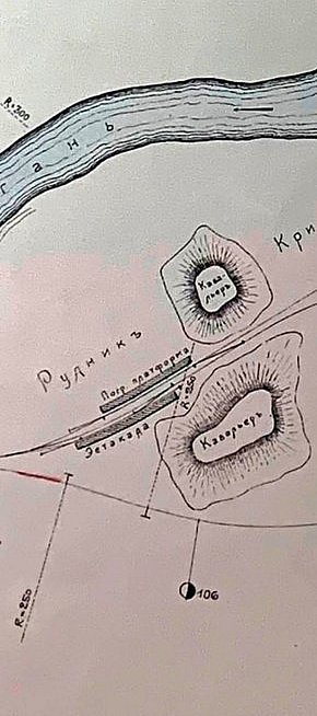 План першого залізного рудника «Саксаганський» , 1907 рік