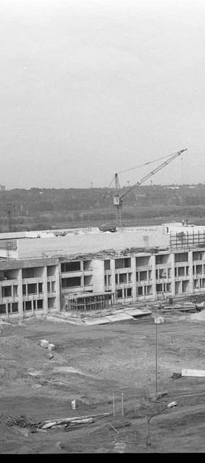 Будівництво палацу культури Північного ГЗК, 1980-ті