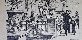 Малюнок із пам'ятником радянським воїнам, 1962-й рік