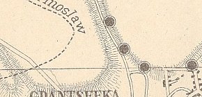 Фрагмент мапи Криворіжжя, 1882 року