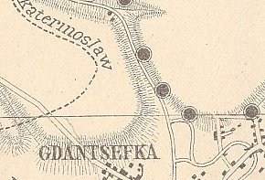 Фрагмент мапи Криворіжжя, 1882 року