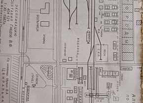 План центральної садиби Олександрівського рудника Брянського товариства, 1919 рік