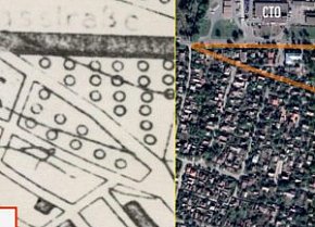 Одна зі «знахідок» на німецькій карті, 1943 рік