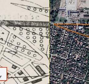 Одна зі «знахідок» на німецькій карті, 1943 рік