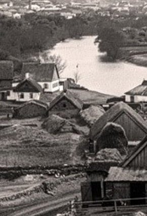 Вид на містечко Кривий Ріг та річку Саксагань з Тарапаківської гори (майбутнього Прорізу), 1908 року