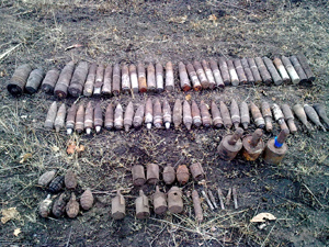 МЧС Кривого Рога уничтожили более 800 боеприпасов времен Второй Мировой
