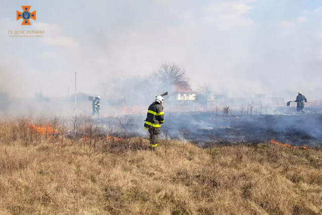 З початку року на Дніпропетровщині зафіксували 427 пожеж в екосистемах
