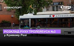 Розкладу руху тролейбуса №2 у Кривому Розі