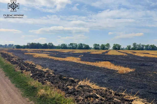 У Криворізькому районі горіли сільгоспугіддя