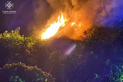 В Кривом Роге горело заброшенное здание