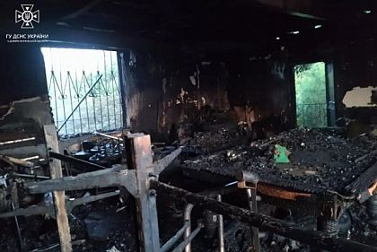 В Кривом Роге горел двухэтажный частный дом