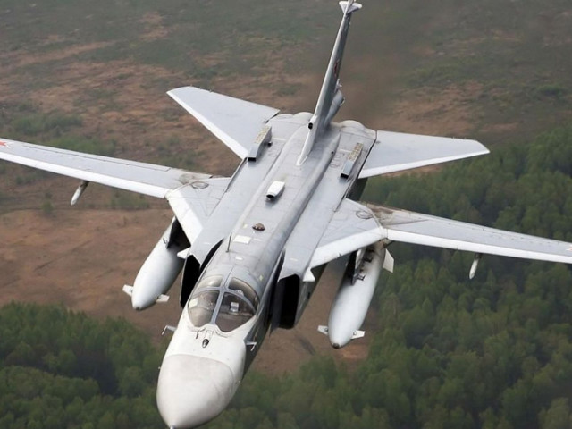 В районі острова Зміїний знищили російський бомбардувальник Су-24М