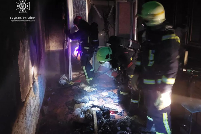 В пожаре на Днепропетровщине погиб мужчина