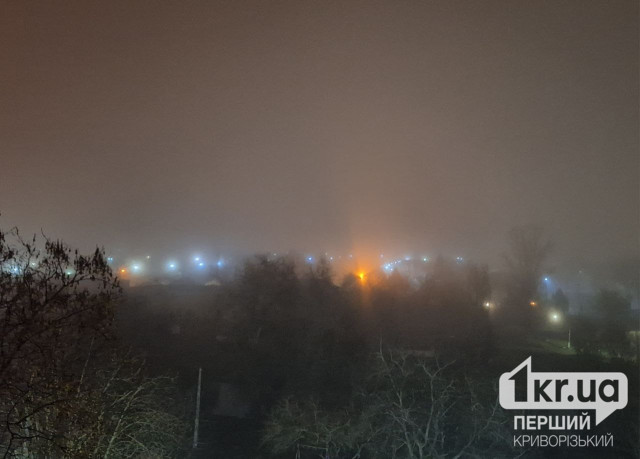 Кривой Рог накрыл густой туман 29 декабря