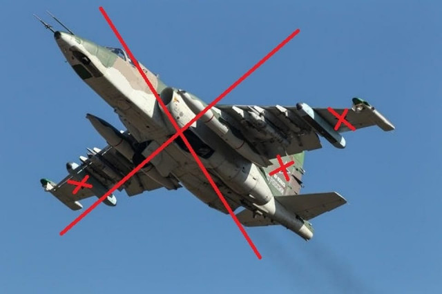 ВСУ сбили вражеский штурмовик Су-25
