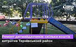 Ремонт детских площадок: сколько потратил средств Терновский район