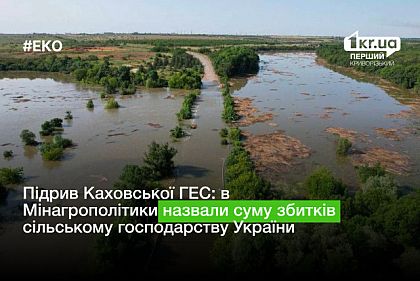 Підрив Каховської ГЕС: в Мінагрополітики назвали суму збитків сільському господарству України