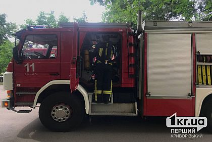 В Кривом Роге загорелся легковой автомобиль