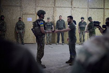 Владимир Зеленский посетил Донецкую область