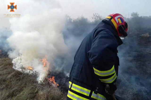 Рятувальники Дніпропетровщини за добу приборкали 74 пожежі в екосистемах