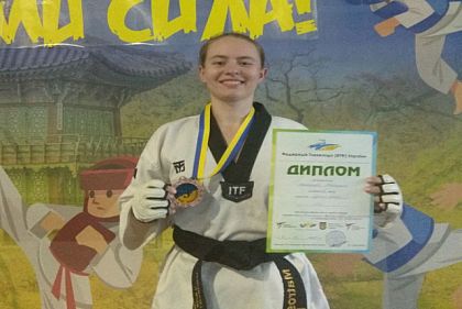 Криворожанка завоевала третье место на Открытом чемпионате по тхэквондо