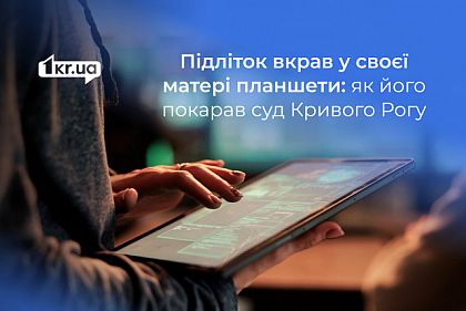 В Кривом Роге подросток украл у матери два планшета и получил срок