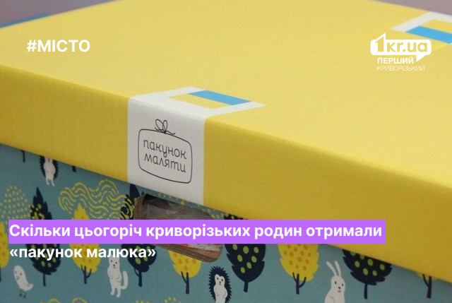 Какое количество «Пакетов малыша» выдано родителям новорожденных в Кривом Роге