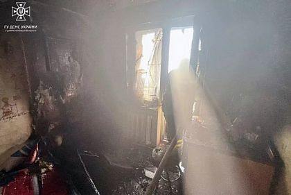 В Кривом Роге горела квартира на 9 этаже жилого дома
