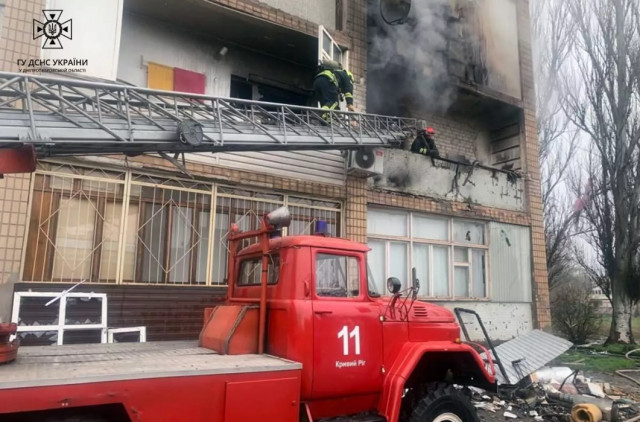 Стала известна причина пожара в пятиэтажке в Кривом Роге