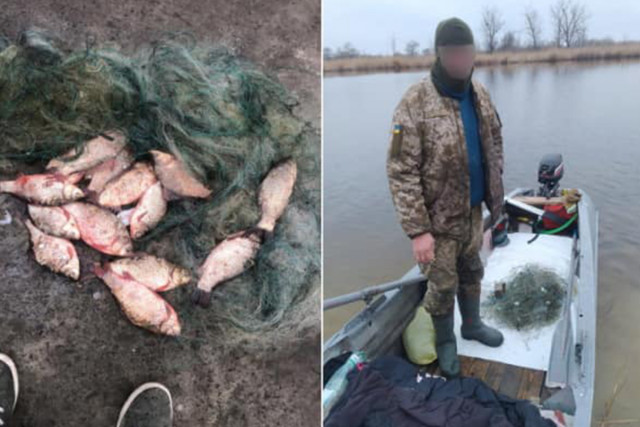 В течение марта рыбпатруль Днепропетровщины выявил около 200 нарушений