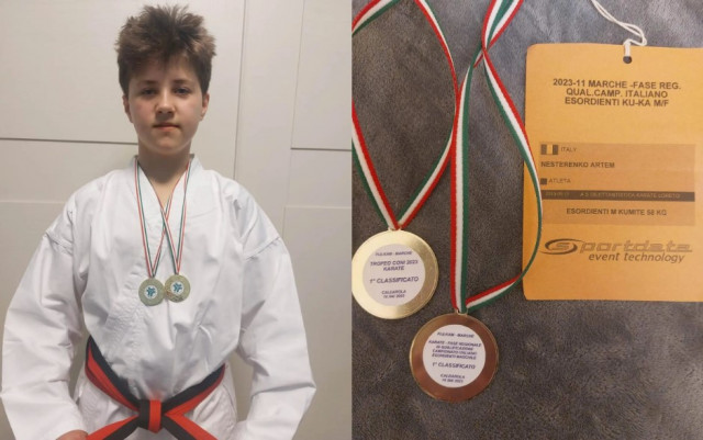 Криворізький спортсмен виборов подвійне «золото» на турнірі з карате