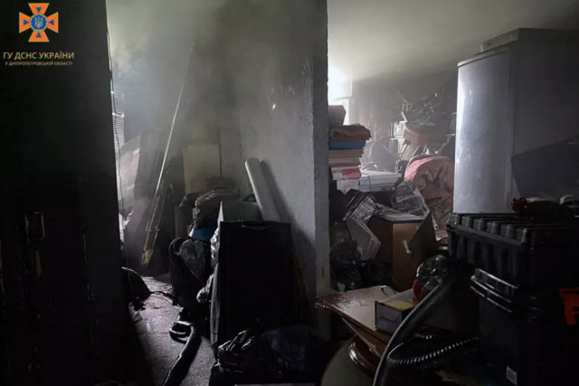 В Никополе спасатели потушили пожар в квартире