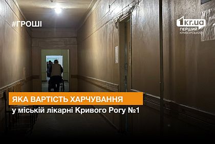 Какая стоимость питания в городской больнице Кривого Рога №1