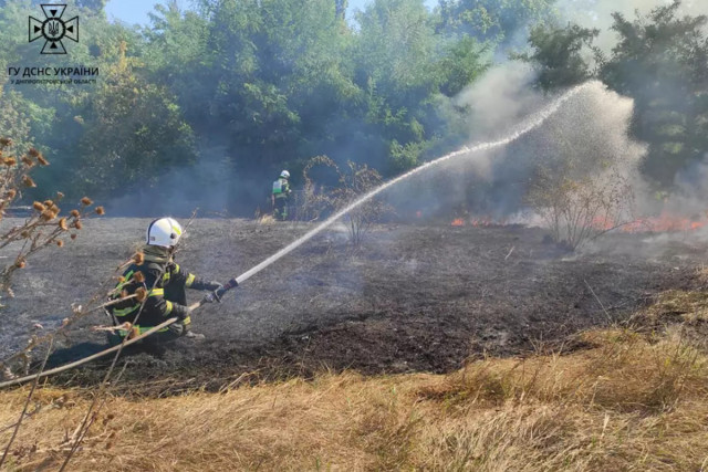 На Днепропетровщине потушили 56 возгораний в экосистемах