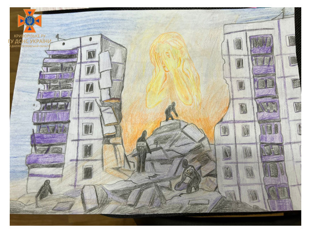 Дитячий конкурс малюнків «Герої ДСНС»: на Криворіжжі підвели підсумки районного етапу