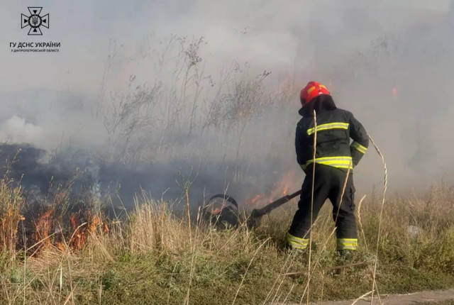 За добу на Дніпропетровщині надзвичайники ліквідували 60 пожеж в екосистемах