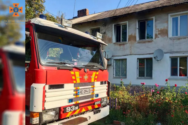 У Кривому Розі під час пожежі вогнеборці врятували жінку