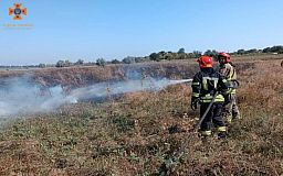 За сутки в экосистемах спасатели Днепропетровщины ликвидировали 60 пожаров