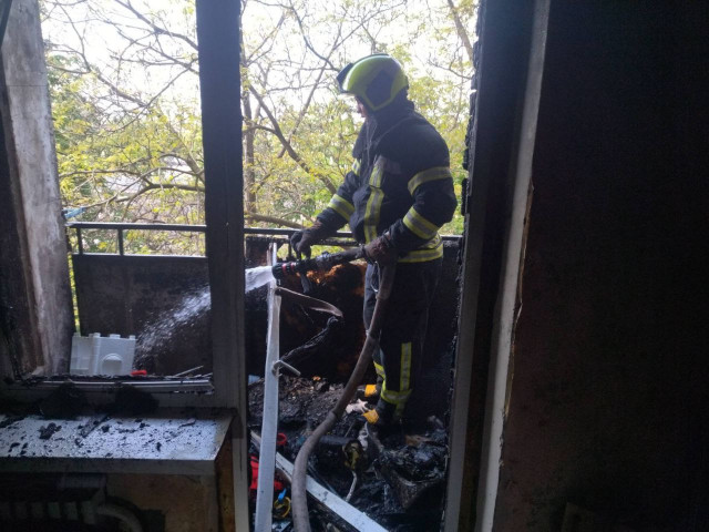 В Кривом Роге потушили пожар в многоэтажке
