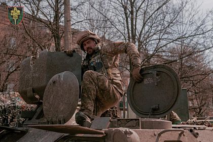 Танкисты из криворожской бригады обеспечивают продвижение пехоты в наступлении