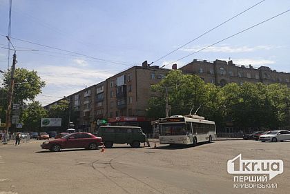 В Кривом Роге на площади Освобождения произошло ДТП